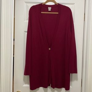 CHICO’S long cardigan size 3